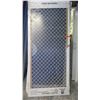Image 1 : Security Screen Door 36" x 80" - Diamond Pattern Grill, White Painted Finish, Hinged, Retail $370