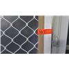 Image 2 : Security Screen Door 36" x 80" - Diamond Pattern Grill, White Painted Finish, Hinged, Retail $370