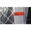 Image 2 : Security Screen Door 36" x 96" - Diamond Pattern Grill, White Painted Finish, Hinged Right, Retail $