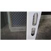 Image 3 : Security Screen Door 29-5/8" x 79-1/4"  - Stnls Steel Mesh Screen, White Painted Finish, Hinged Left