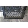 Image 2 : Security Screen Door 29-7/8" x 79-1/4" - Diamond Pattern Grill, Bronze Anodized Finish, Hinged, $381