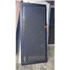 Image 1 : Security Screen Door 35-9/16" x 79-9/16" - Diamond Pattern Grill, Bronze Anodized Finish, Hinged, $3