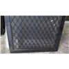 Image 2 : Security Screen Door 35-9/16" x 79-9/16" - Diamond Pattern Grill, Bronze Anodized Finish, Hinged, $3