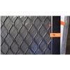 Image 3 : Security Screen Door 35-9/16" x 79-9/16" - Diamond Pattern Grill, Bronze Anodized Finish, Hinged, $3