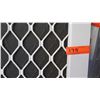 Image 3 : Security Screen Door 31-3/8" x 79-3/16" - Diamond Pattern Grill, White Painted Finish, Hinged, Retai