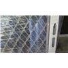 Image 3 : Security Screen Door 35-1/2" x 79-3/8"- Diamond Pattern Grill, White Finish, (missing mounts), Hinge