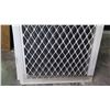 Image 2 : Security Screen Door 35-3/8" x 83" - Diamond Pattern Grill, White Finish, Hinged, Retail $492