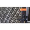Image 3 : Security Screen Door 34-11/16" x 81-3/16" - Diamond Pattern Grill, Bronze Anodized Finish, Hinged, $