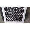 Image 2 : Security Screen Door 31-9/16" x 79-5/16" - Diamond Pattern Grill, White Finish, Hinged, Retail $370