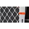 Image 3 : Security Screen Door 31-9/16" x 79-5/16" - Diamond Pattern Grill, White Finish, Hinged, Retail $370