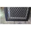 Image 2 : Security Screen Door 35-3/8" x 83-1/4" - Diamond Pattern Grill, Bronze Anodized Finish, Hinged, $429