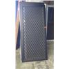 Image 1 : Security Screen Door 35-3/8" x 79-3/4" - Diamond Pattern Grill, Bronze Anodized Finish, Hinged, $381