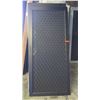Image 1 : Security Screen Door 35-1/4" x 79-1/4" - Diamond Pattern Grill, Bronze Anodized Finish, Hinged, $625