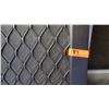 Image 2 : Security Screen Door 35-1/4" x 79-1/4" - Diamond Pattern Grill, Bronze Anodized Finish, Hinged, $625