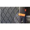Image 3 : Security Screen Door  30-1/2" x 79-1/2" - Diamond Pattern Grill, Bronze Anodized Finish, Hinged, $38