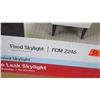 Image 2 : Velux FCM 2246  Glass Skylight - Neutral Gray Aluminum, 25 1/2" x 49 1/2" (frame slightly bent)