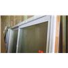 Image 1 : Patio Sliding Glass Door - White, Tempered Clear Laminated Glass, 79" x 92-5/8", $1500 Retail
