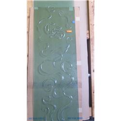 Glass Shower Door 3/16" Clear w/Raised Ribbon Patterns, 27-15/16" X 81-5/8"  $1500 Retail