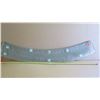 Image 2 : Curved Bar-Top Textured Glass 10" x 69-3/4" UltraSwirl pattern 3/4" Retail $486