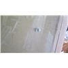 Image 3 : Glass Shower Door 3/8" Tempered, Clear 29-1/2" x 73-1/2 $579 Retail (may be chipped)