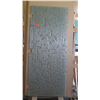 Image 1 : Textured Glass Shower Door 3/8" Clear, Interlocking Reed Pattern, 29-7/16" x 70-1/8" $1479 Retail