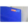 Image 2 : Blue Parallelogram Glass Panel 3/4", Ridge Pattern, 18-5/8" x 89-1/2"