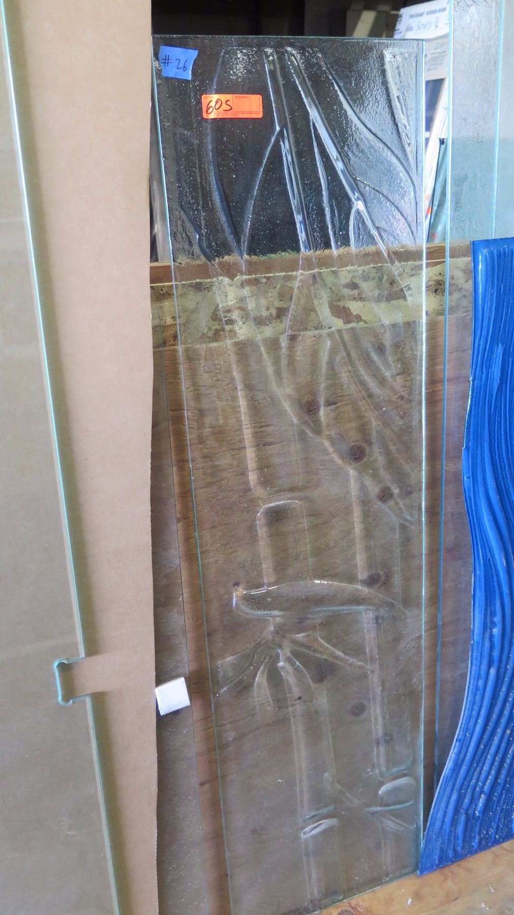 Textured Glass Panel 3 8 Clear Raised Bamboo Bird Of Paradise 16 X 60 667 Retail Textured Glass Panel 3 8 Clear Raised Bamboo Bird Of Paradise 16 X 60 667 Retail