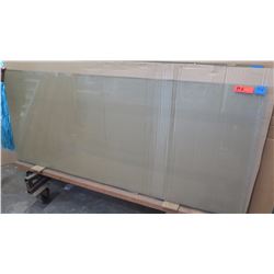 Glass Panel 3/8" Clear, Tempered 31-3/8" x 74", Retail $338