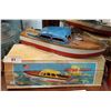 Image 1 : VINTAGE WOOD MOTORBOAT MODEL W/BOX