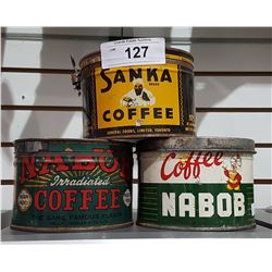 3 VINTAGE TINS