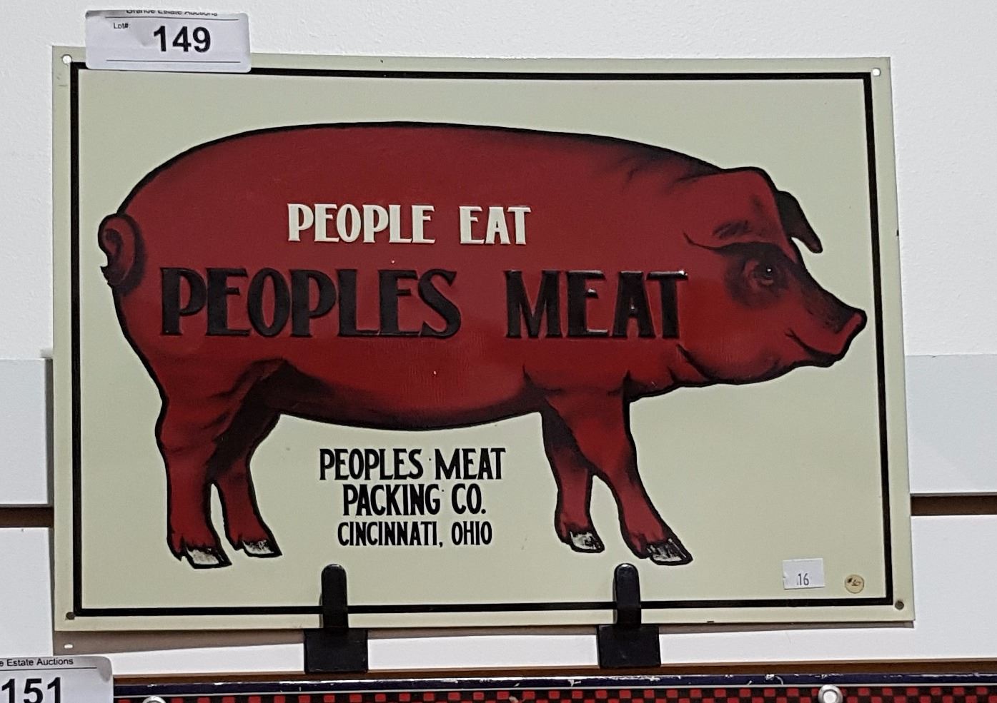 PEOPLES MEAT PACKING SST SIGN