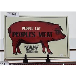 PEOPLES MEAT PACKING SST SIGN