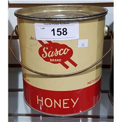 VINTAGE SASCO BRAND HONEY PAIL