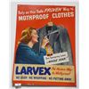 Image 1 : VINTAGE LARVEX CARDBOARD ADVERT