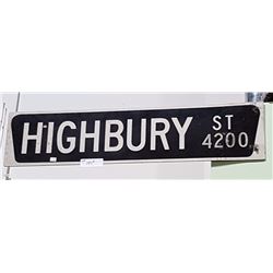 HIGHBURY ST SIGN