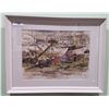 Image 1 : FRAMED WATERCOLOUR DRYDOCK SCENE