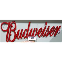 STEEL BUDWEISER SIGN