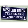 Image 1 : WESTERN UNION PORCELAIN SIGN