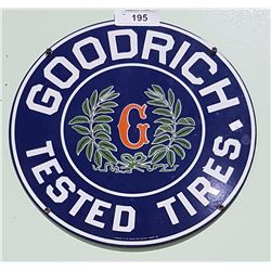 GOODRICH TIRES PORCELAIN SIGN