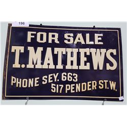 T. MATHEWS SST SIGN