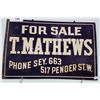 Image 1 : T. MATHEWS SST SIGN