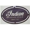 Image 1 : STEEL INDIAN MOTORCYCLE SIGN