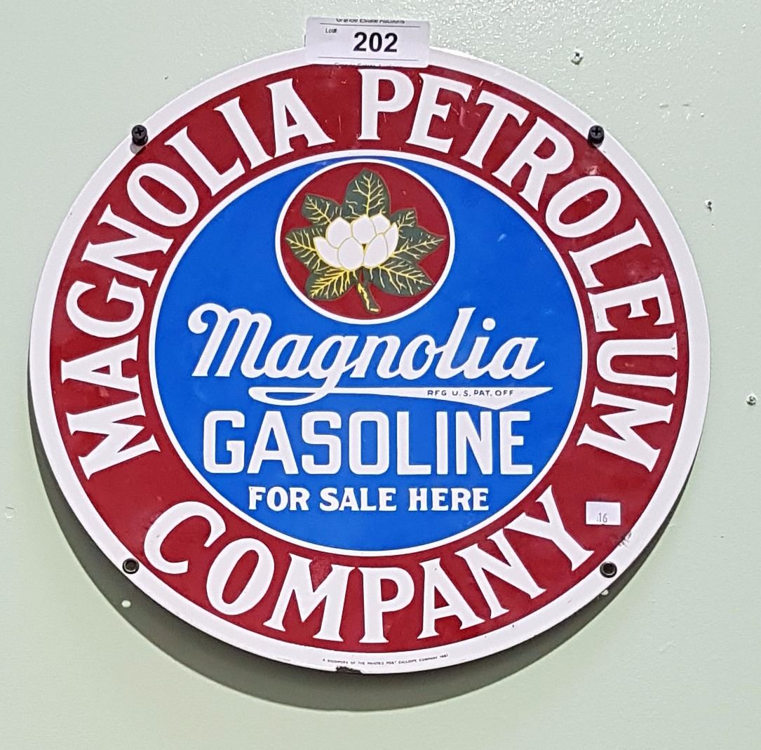 MAGNOLIA PETROLEUM PORCELAIN SIGN