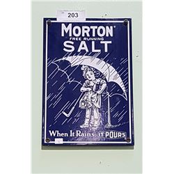 MORTON SALT PORCELAIN SIGN