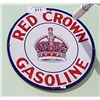 Image 1 : RED CROWN GASOLINE PORCELAIN SIGN