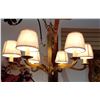 Image 1 : BRASS 6 LIGHT CHANDELIER