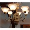Image 1 : 5 LIGHT WROUGHT IRON CHANDELIER