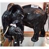 Image 1 : CERAMIC ELEPHANT AND BABY STATUE
