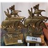 Image 1 : BRASS SHIP BOOKENDS