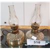 Image 1 : PAIR MINI FINGER OIL LAMPS